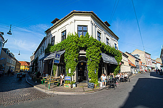 露天咖啡馆,步行区,丹麦