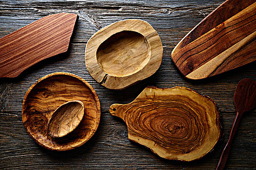 木质,厨具,木头,木板,盘子,碗