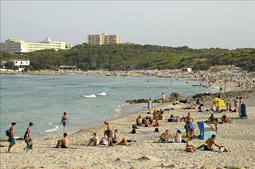 海滩,马略卡岛,西班牙