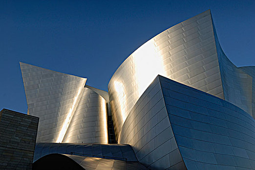 迪士尼音乐厅,特写,不锈钢,洛杉矶,加利福尼亚,美国
