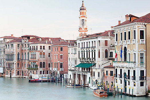 大运河,早晨,威尼斯,意大利,欧洲