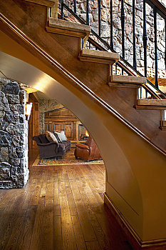 木质,楼梯,房子