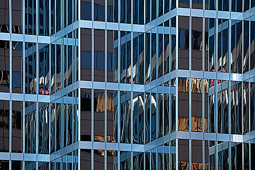 玻璃幕墙,摩天大楼,温哥华,不列颠哥伦比亚省,省,加拿大,北美