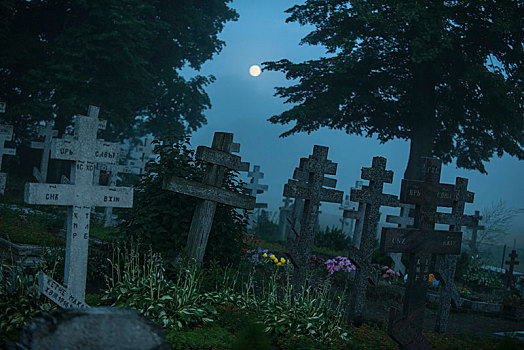 墓地,老,信徒,瓦卢里安-马祖里沃伊沃戴斯西普,波兰,欧洲