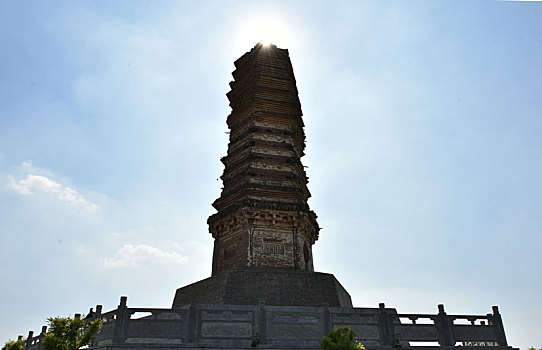 河北宣化,京西第一古塔,辽代佛真猞猁迤逻尼塔