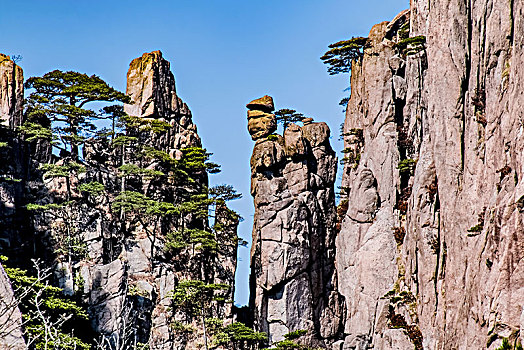 安徽省黄山市黄山风景区东海大峡谷自然景观