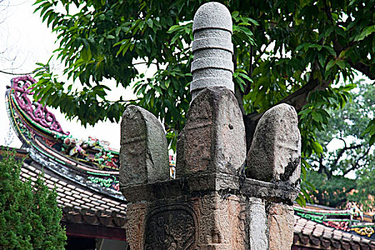 保护,庙宇,老城,潮州,中国