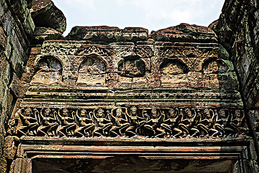 柬埔寨暹粒吴哥窟石刻