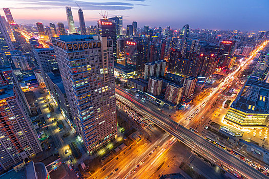 北京城市夜景