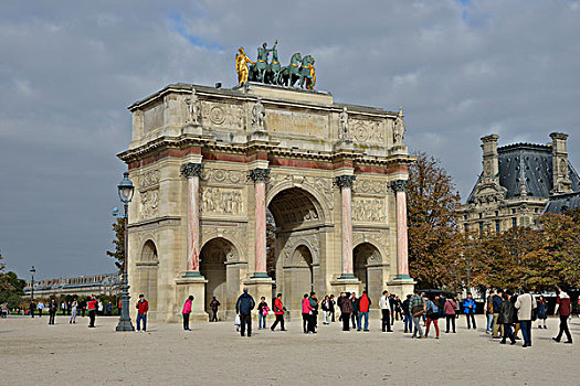 拱形,旋转木马,杜乐丽花园,巴黎,法国,欧洲
