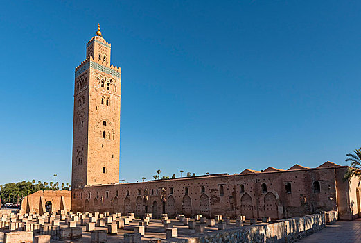 库图比亚清真寺,清真寺,玛拉喀什,摩洛哥,非洲