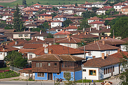 保加利亚,中心,山,科布里夫什提察,乡村,风景