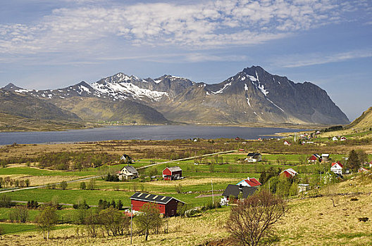 景色,罗弗敦群岛,挪威