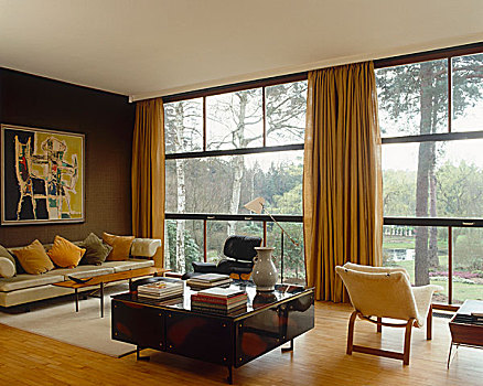 客厅,绘画,高处,皮沙发,设计