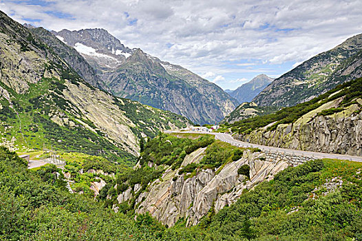 风景,山谷,伯尔尼,伯尔尼州,瑞士,欧洲