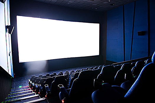 暗色,电影院,室内,屏幕,椅子