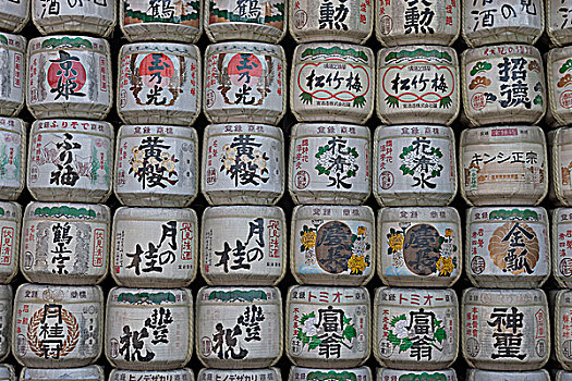 日本米酒,桶,京都,日本