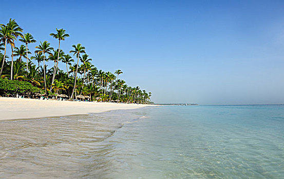 海滩,蓬塔卡纳,多米尼加共和国,加勒比海