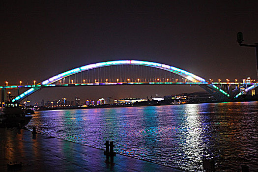 上海徐汇滨江夜景