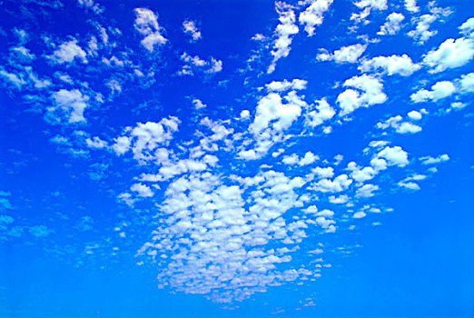 自然背景,鲜明,蓝天,怪异,云,排列