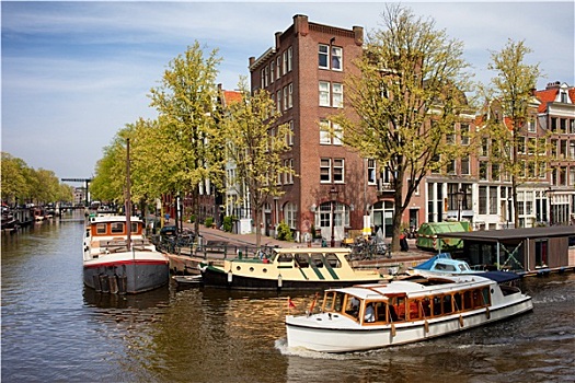 船,阿姆斯特丹,运河