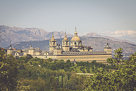 皇家,座椅,历史,住宅,国王,西班牙,公里,西北地区,马德里