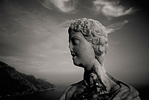 破损,雕塑,天空,背景,罗马,意大利,欧洲