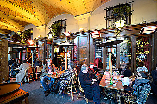 啤酒店,餐馆,街头咖啡馆,地点,孚日,犹太区,巴黎,法兰西岛,法国,欧洲