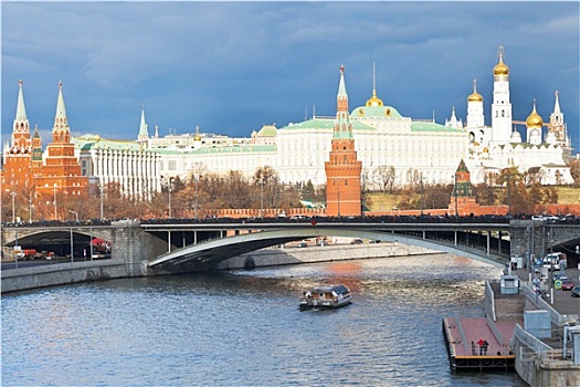 桥,克里姆林宫,莫斯科