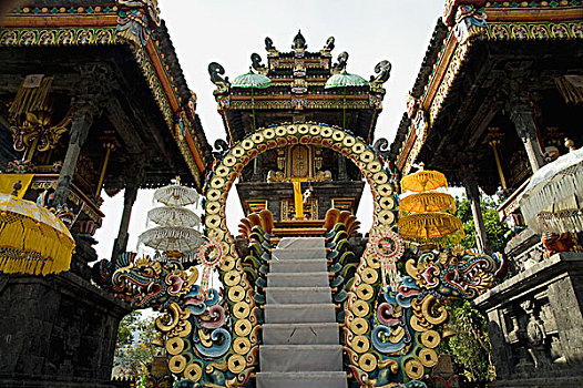 庙宇,入口,巴厘岛,印度尼西亚