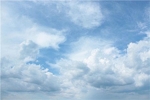 漂亮,白云,蓝色背景,天空,背景