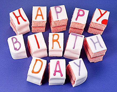 生日快乐,蛋糕块