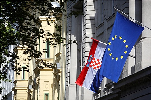 建筑,欧盟,旗帜