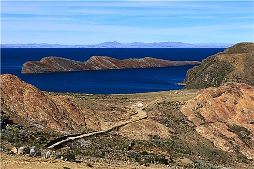 岛屿,太阳,提提卡卡湖,玻利维亚