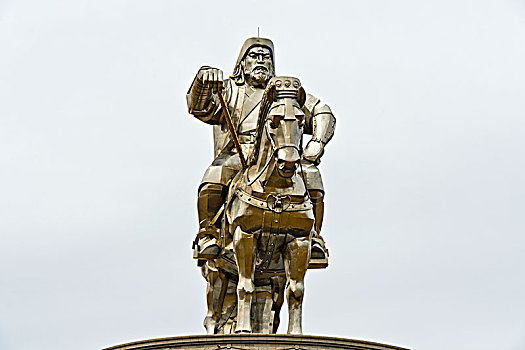 成吉思汗,骑马雕像,主题公园,雕塑,复杂,蒙古,亚洲