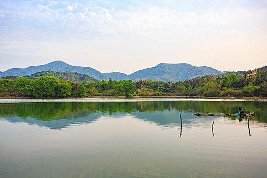 上林湖,湖水,风光,船,渔民,水,生态