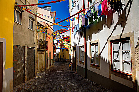 葡萄牙,里斯本,彩色,阿尔法马区,附近