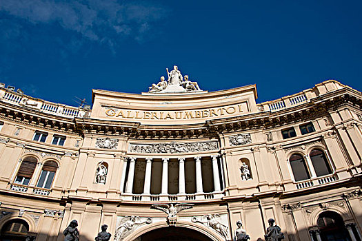 意大利,那不勒斯,商业街廊,华丽,建筑,流行,公用,购物,画廊,大幅,尺寸