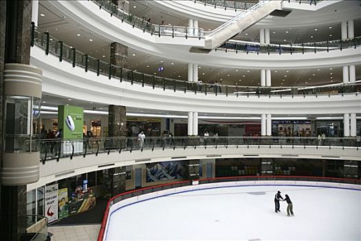 滑冰场,市中心,商场,购物中心,多哈
