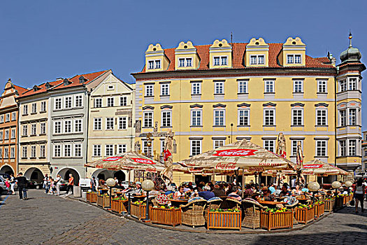 街道,历史,建筑,老城广场,中心,布拉格,波希米亚,捷克共和国,欧洲