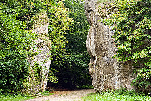 石头,国家公园,波兰,欧洲