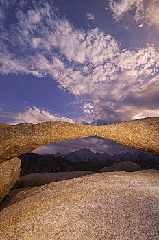 砂岩,拱形,框架,惠特尼山,山谷,阿拉巴马山丘,内华达山脉,加利福尼亚,美国