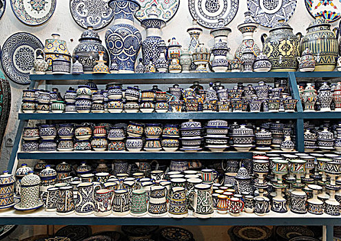 陶器,纪念品,摩洛哥,北非,非洲