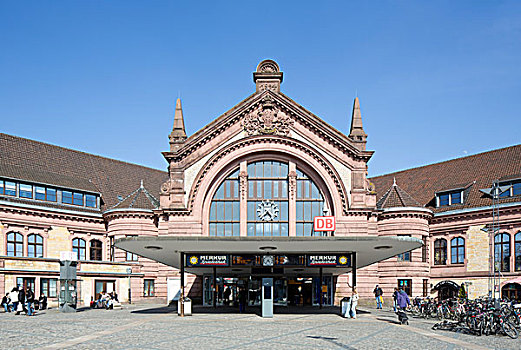 中央车站,车站,建筑,下萨克森,德国,欧洲