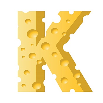 奶酪,字母k