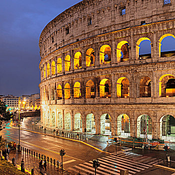 光亮,罗马角斗场,罗马圆形大剧场,世界遗产,罗马,拉齐奥,意大利,欧洲