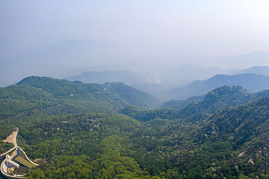 航拍蒙山国家森林公园