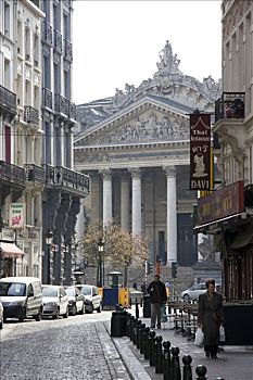 比利时,布鲁塞尔,地区,街道,证券交易所