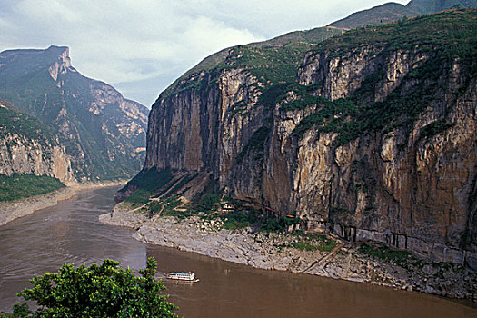 亚洲,中国,长江,三峡,风景,入口,峡谷