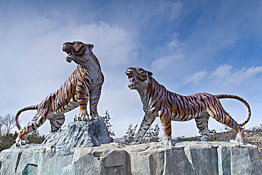 虎山公园老虎雕塑